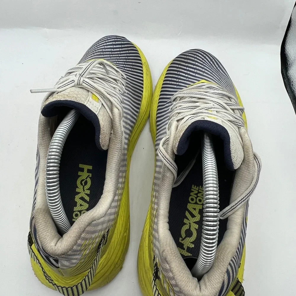 Hoka One One Rincon 2 Womens Running Shoes 9 Black Dark Citron Lighweight nice